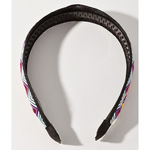 NEW Multi Colorful Aztec Ethnic Geometric Pattern Hair Accessory Comfy Headband - Picture 5 of 11